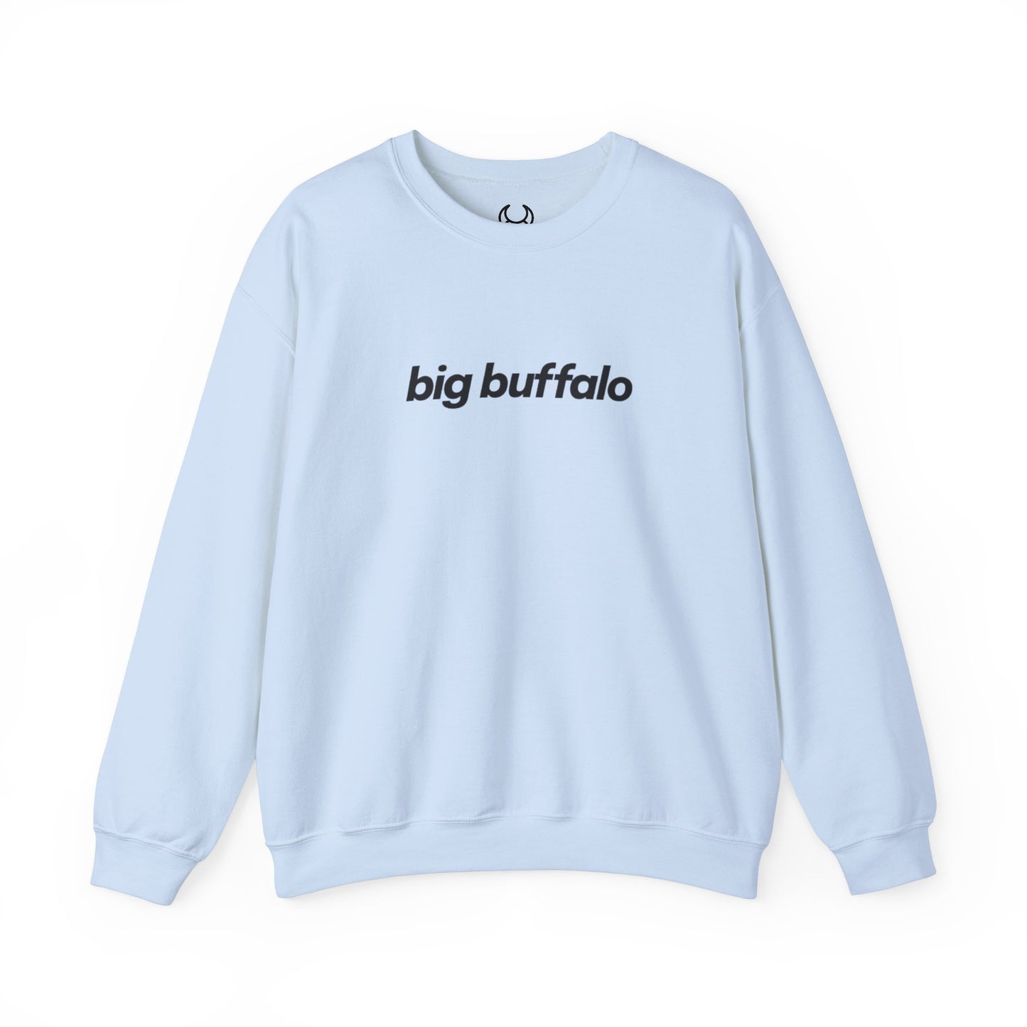 Sudadera sin capucha BIG BUFFALO azul clarito