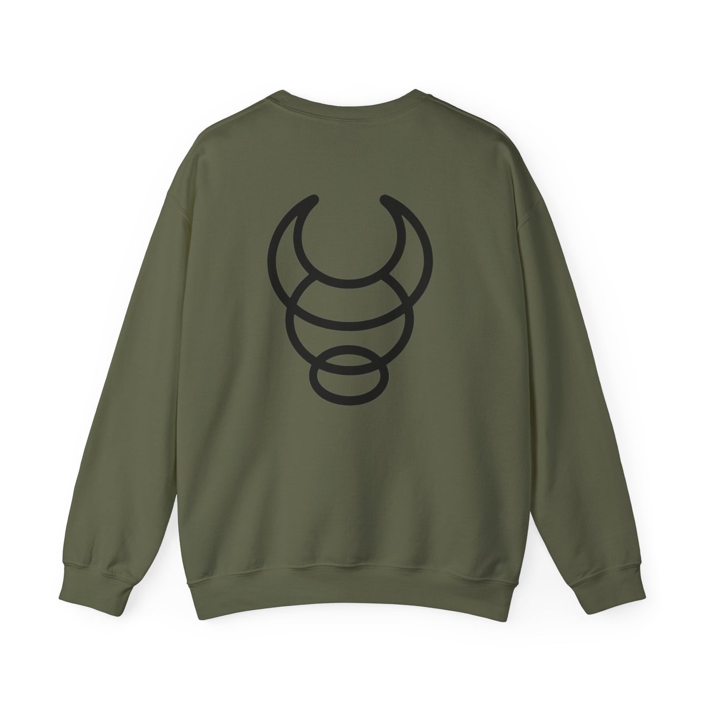 BIG BUFFALO olive green hooded sweatshirt