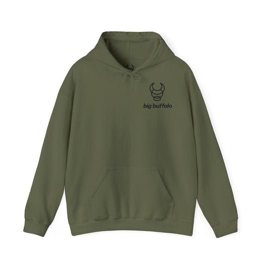 BIG BUFFALO olive green sweatshirt