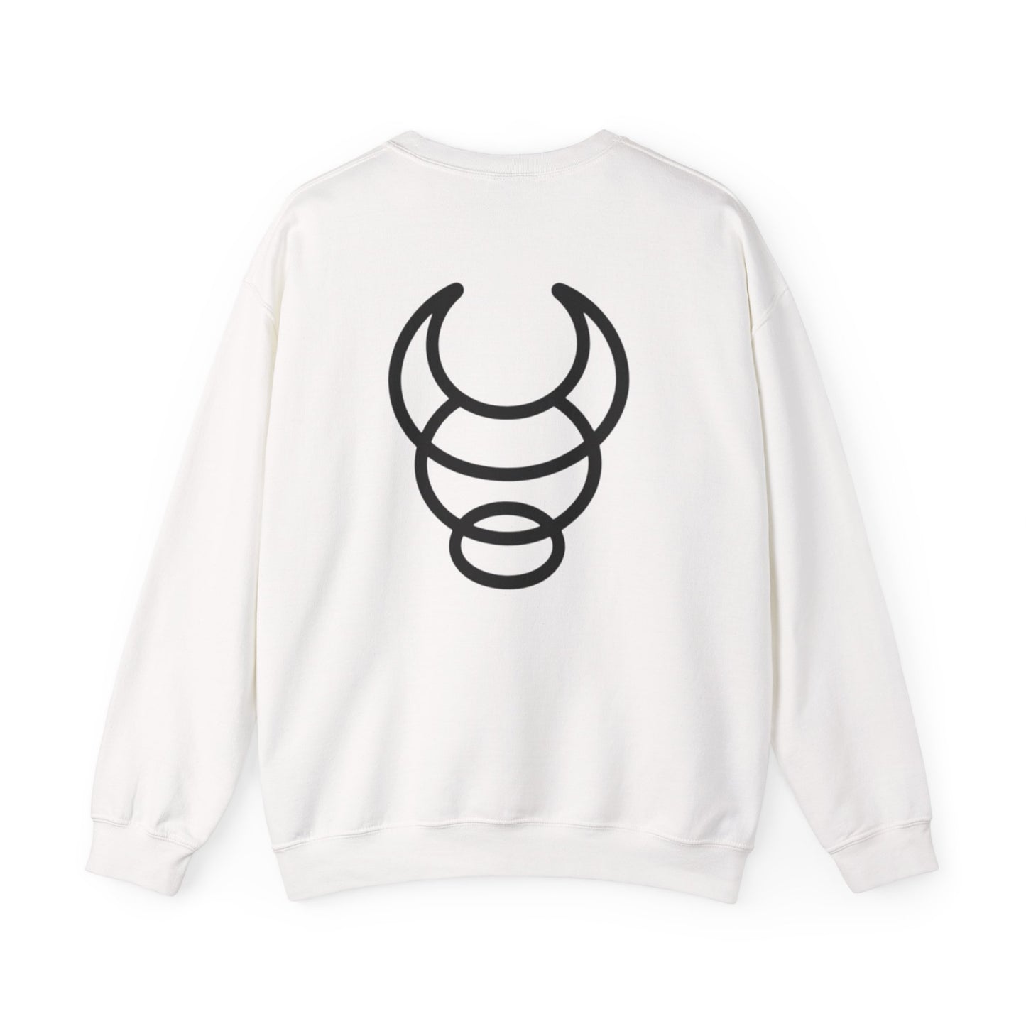 Sudadera sin capucha BIG BUFFALO blanca