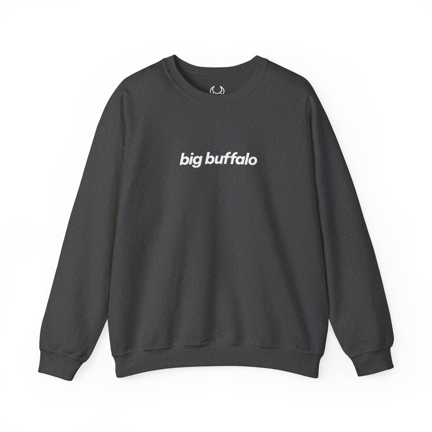 Sudadera sin capucha BIG BUFFALO carbón