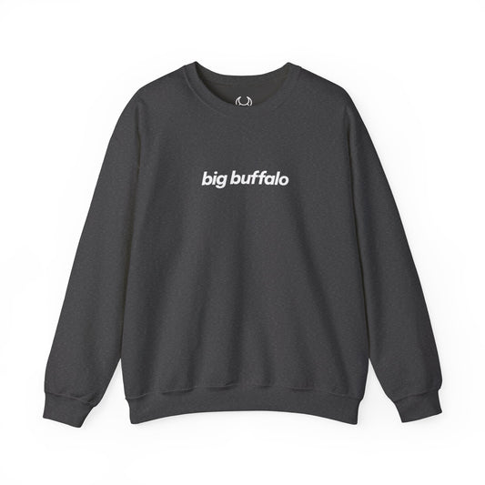 BIG BUFFALO charcoal hooded sweatshirt