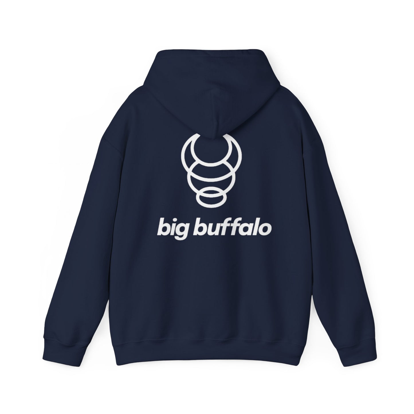 BIG BUFFALO Classic Style Navy Blue Sweatshirt